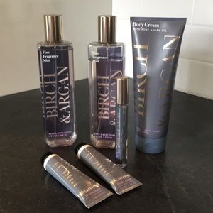 Bath & Body Works Birch & Argan Fragrance Bundle